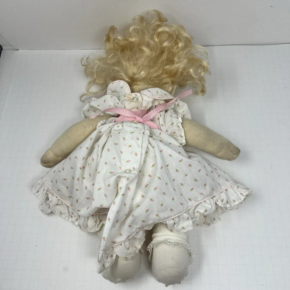 Vintage My Child Girl Doll Blonde Hair‎ Blue Eyes 1985 Soft Body Mattel Toy